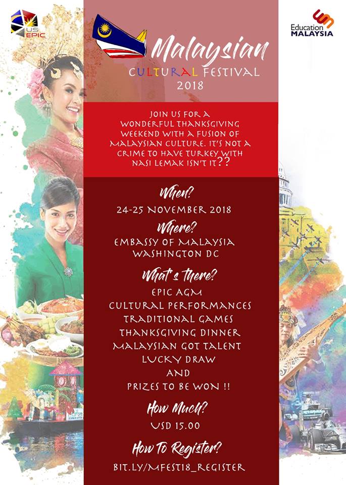 Malaysian Cultural Festival 2018 - Education Malaysia Washington DC